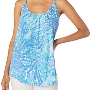 Lilly Pulitzer Blue haven hey hey tank top